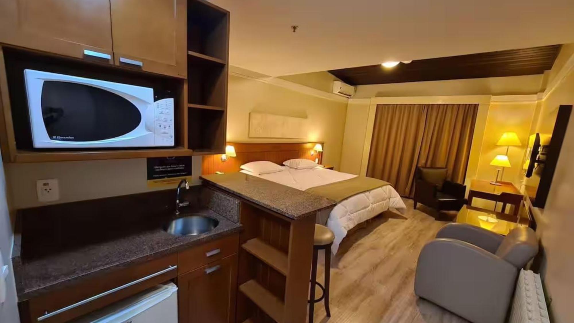 Apart-Hotel Em Gramado, Padrao 4 Estrelas, No Centro ภายนอก รูปภาพ